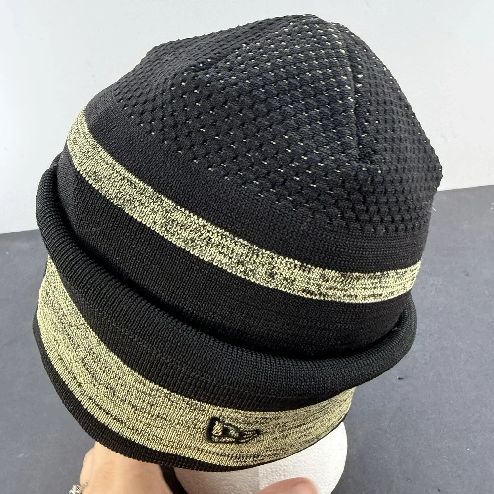Men's New Era Black New Orleans Saints 2021 NFL Sideline Tech Cuffed Knit Hat
